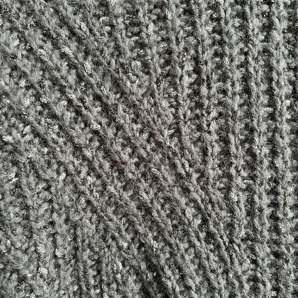 IRO Gray Metallic Kellers Chunky Knit Sweater Size S - Picture 4 of 7